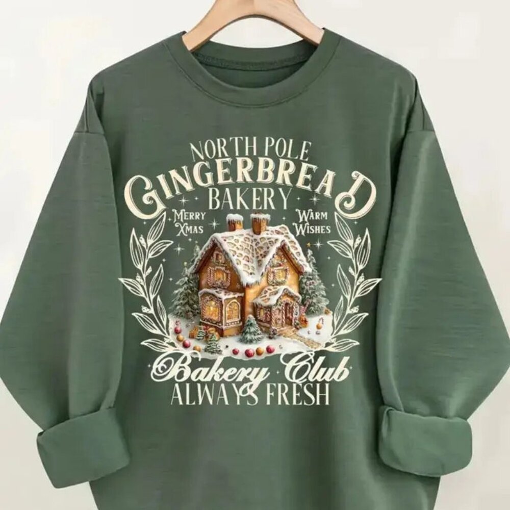 NORTH POLE GINGERBREAD BAKERY HOUSE NIP - Picture 2 of 5